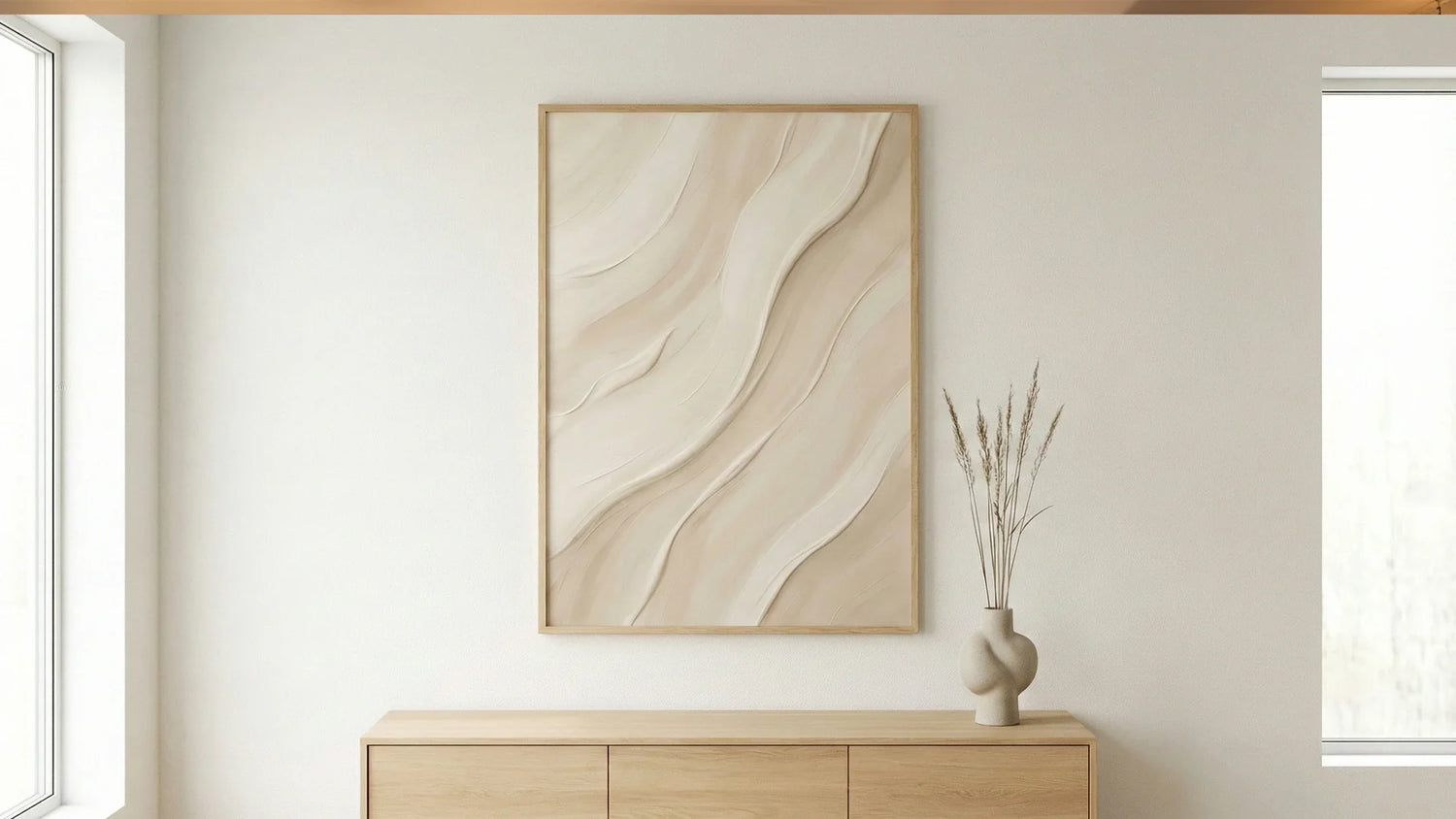 Japandi Textured Art