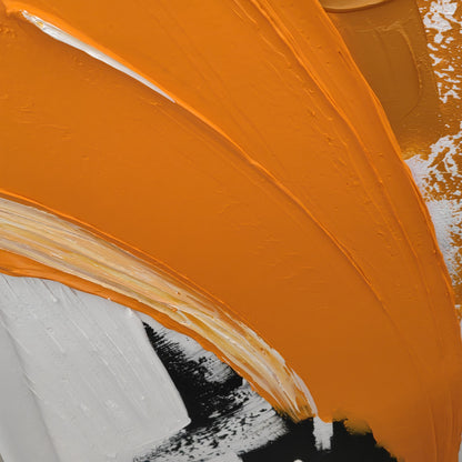 Macro view of The Terra terracotta curve with white and black edges