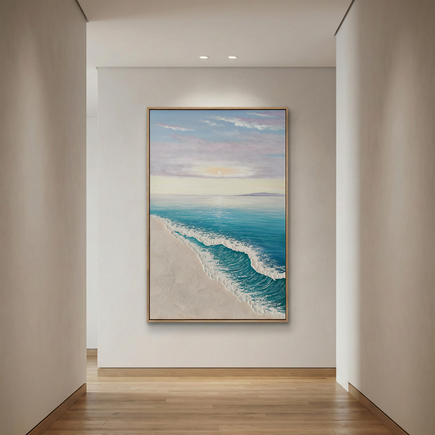 Ethereal Tide at the end of a minimal hallway