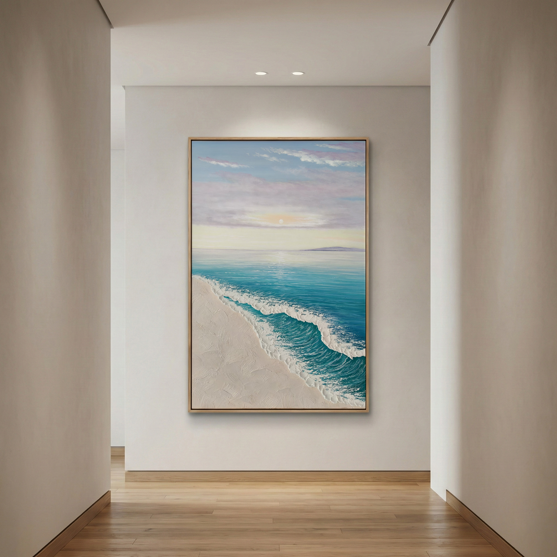 Ethereal Tide at the end of a minimal hallway