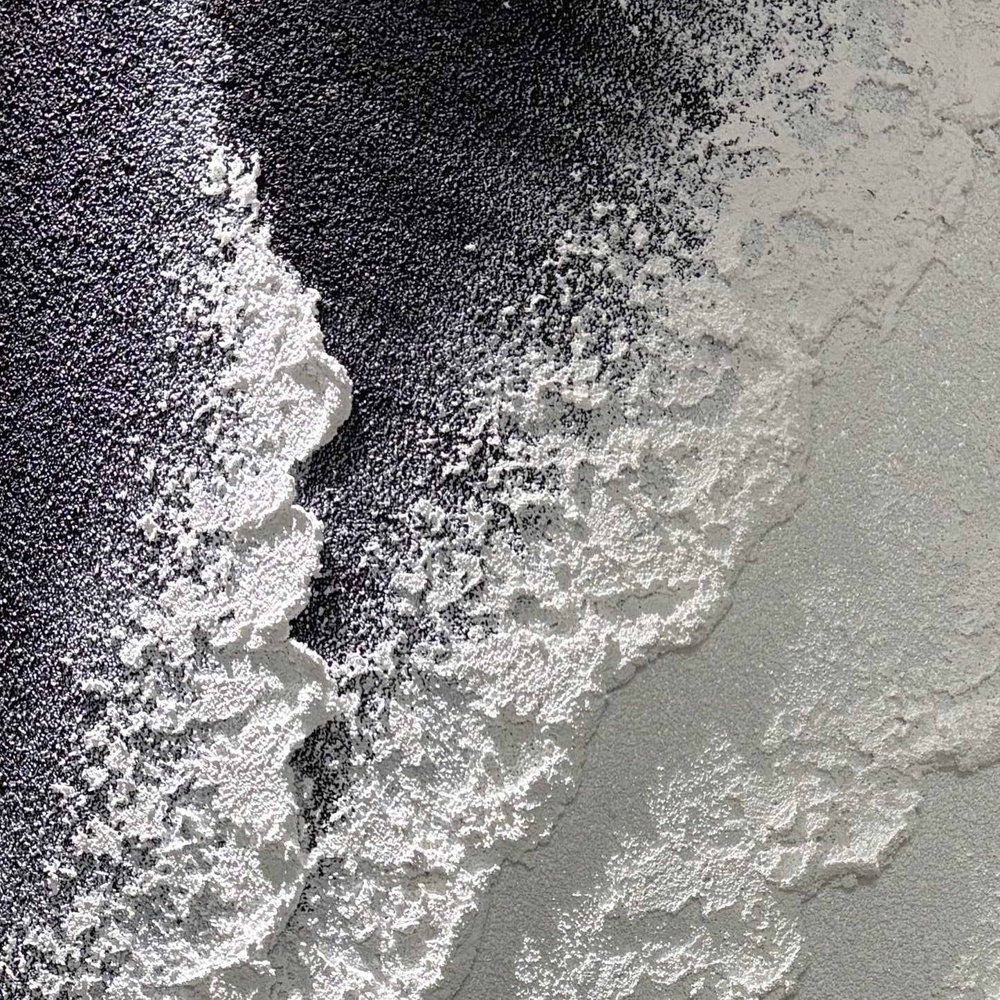 Close view of Vestige of Silence hand-built layered texture