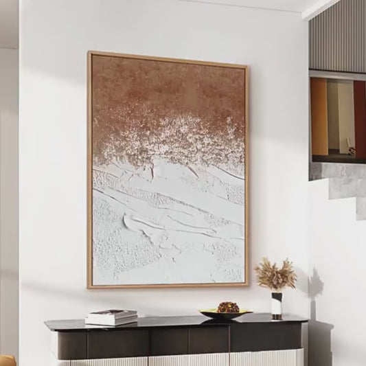 Terra Flux terracotta, cream and gray handmade texture video