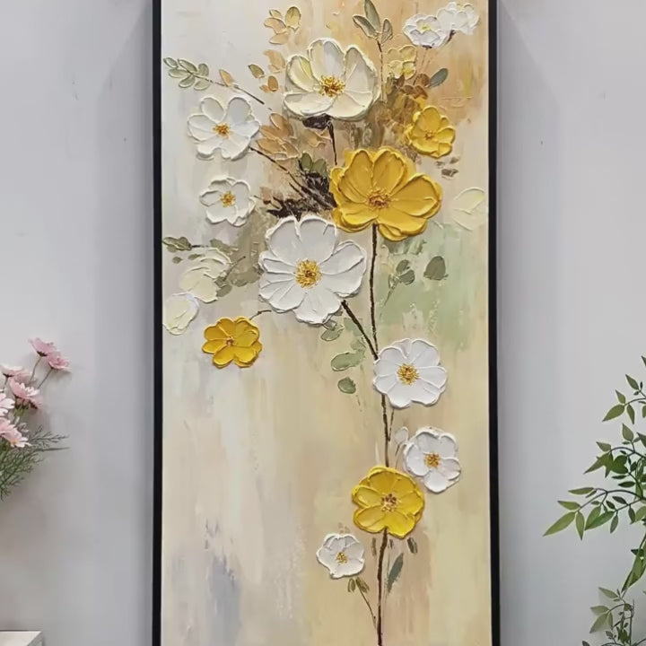 Cosmos Aeterna raised floral texture and hand-painted finish video
