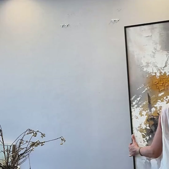 Aeterna hand-painted impasto wall art texture and finish video