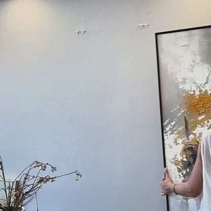 Aeterna hand-painted impasto wall art texture and finish video