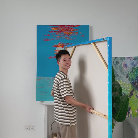 Workshop video showing Blue Sky Gallop turning from its canvas-back profile to a complete frontal view