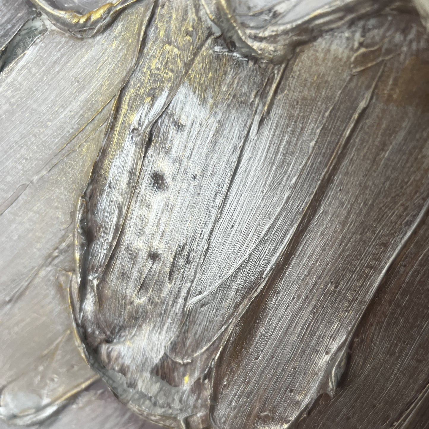 Macro view of Tectonic Bloom raised radial texture