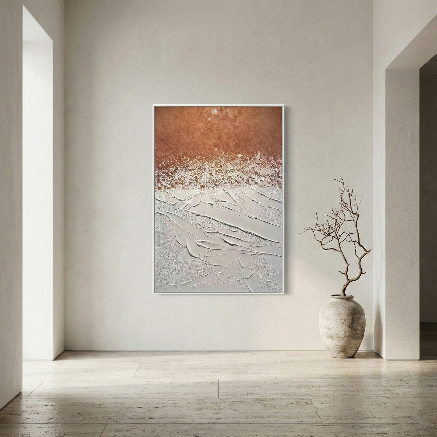 Terra Flux displayed in a minimalist entryway