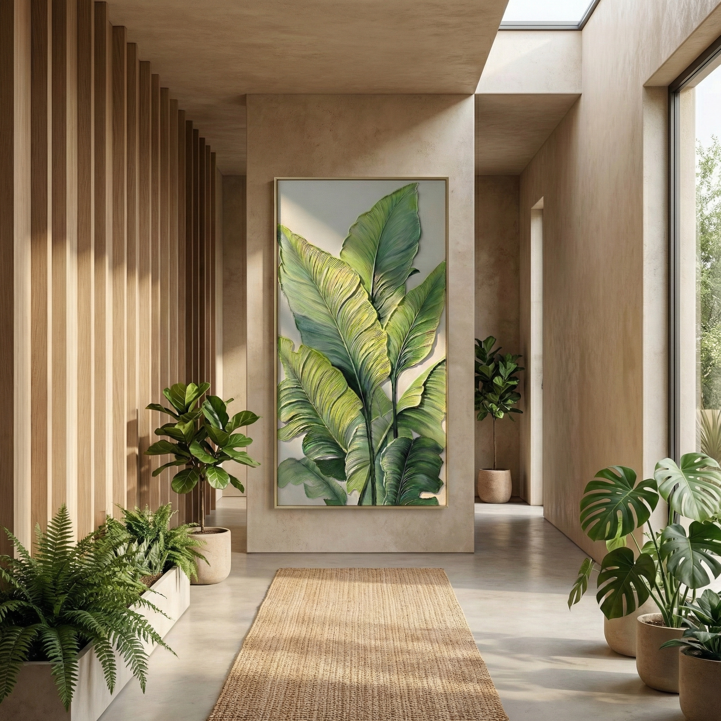Verdant Stratum displayed along a neutral corridor