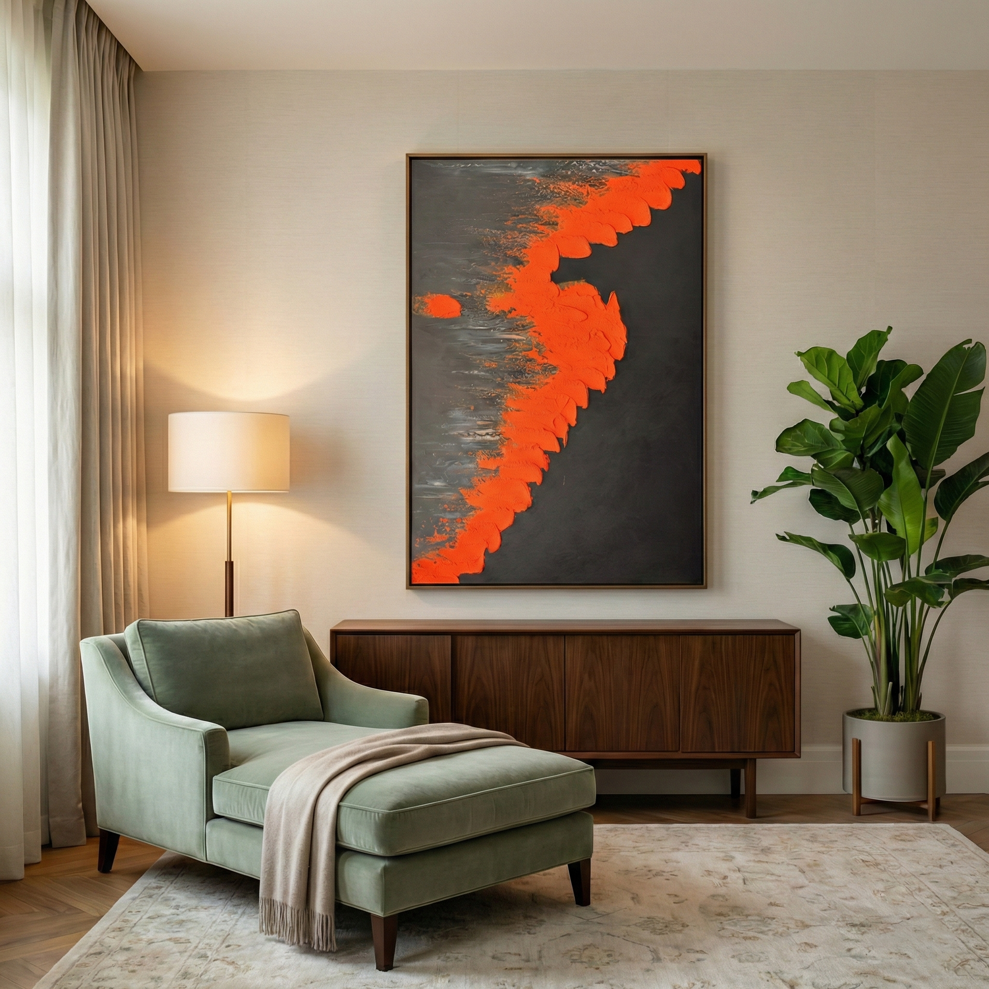 Vesperal Kinetic in a warm bedroom lounge